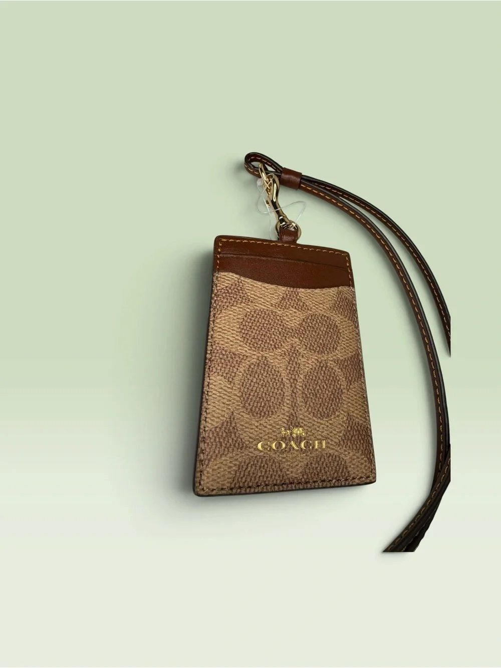 Coach Lanyard Signature Canvas Brown